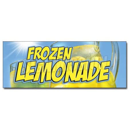 Signmission FROZEN LEMONADE DECAL sticker slushie smoothie sugar sweet carnival, D-12 Frozen Lemonade D-12 Frozen Lemonade